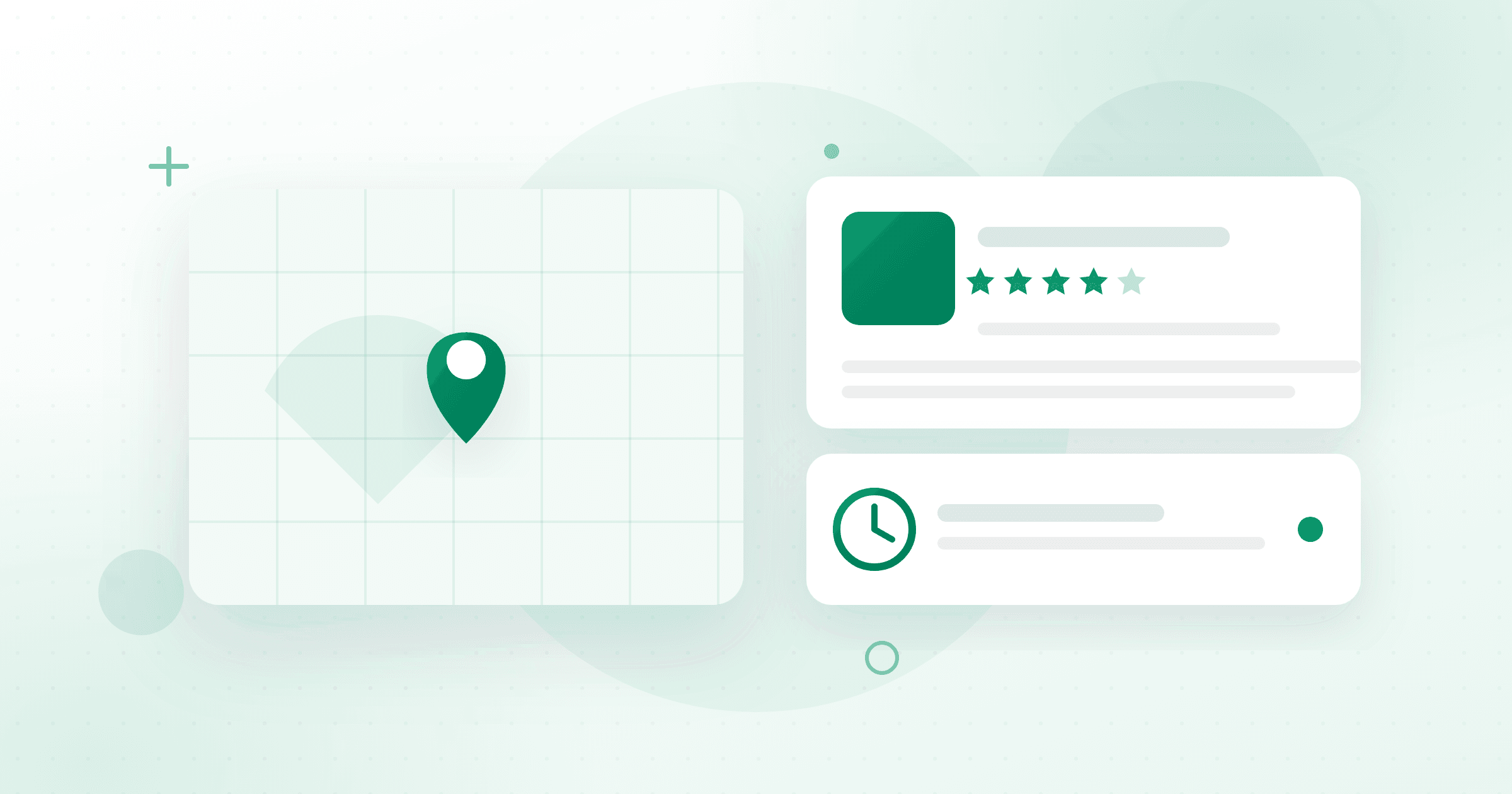 Illustrasjon av en Google Business Profile-bedriftsprofil