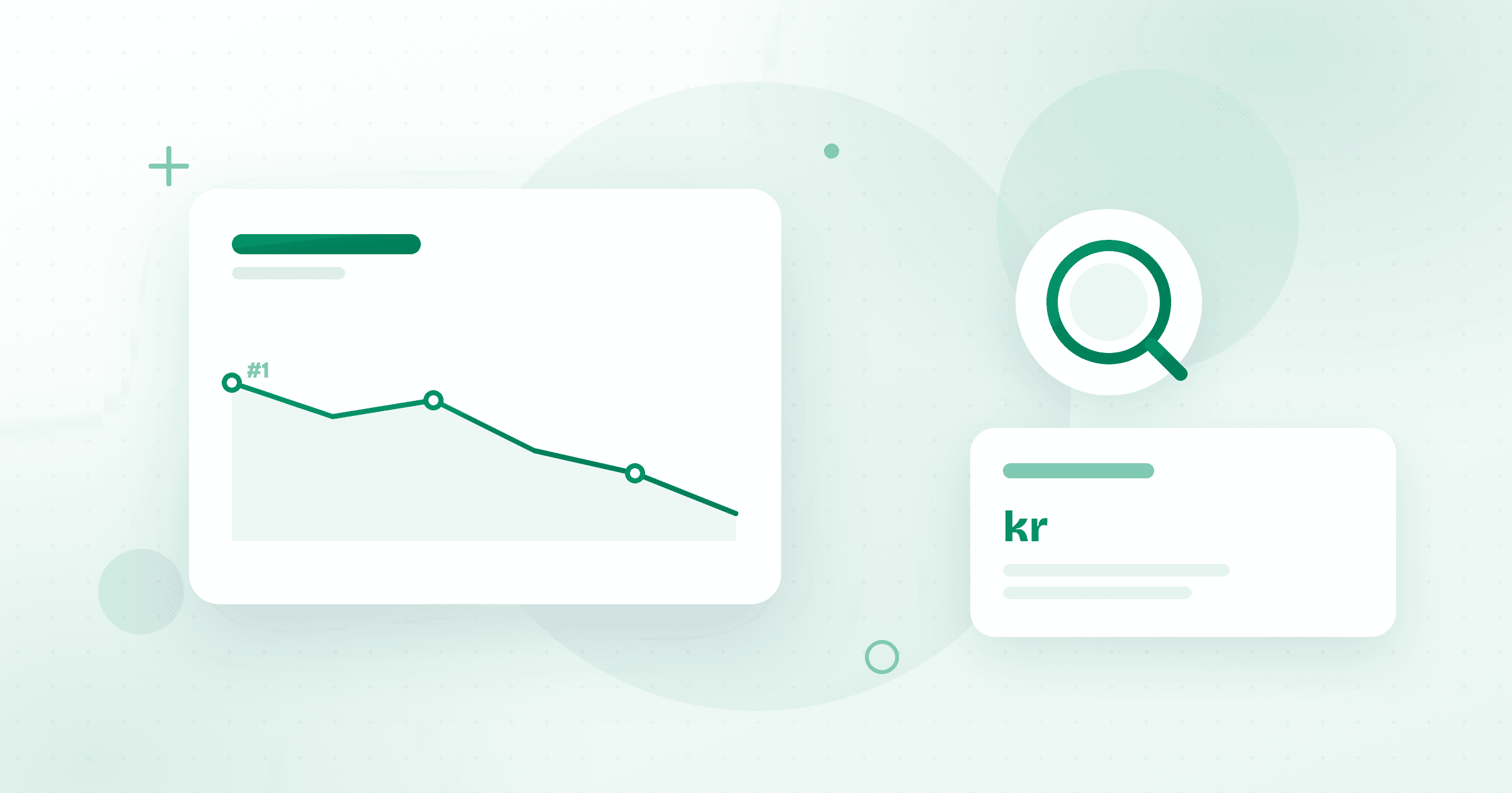 Illustrasjon av et SEO-byrås arbeid med søkemotoroptimalisering og rangering